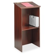 Safco Products Company  Standup Lectern, 23"x15-3/4"x46, Mahogany
