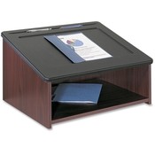 Safco Products Company  Tabletop Lectern, 24"x18-1/2"x13-3/4", Mahogany