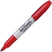 Sanford Ink Corporation Sharpie Permanent Marker, Fine Point, Red Ink