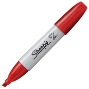 Sanford Ink Corporation Sharpie Marker, Chisel Tip, Red