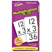 Trend Enterprises  Math Flash Cards, Multiplication, 0 To 12, 3"x5-7/8"