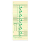Tops Business Forms Time Cards, 143lb., 3-1/2"x9", 100/PK