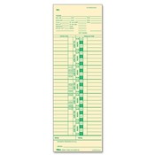 Tops Business Forms Time Cards, 143lb., 3-1/2"x10-1/2", 100/PK