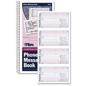Tops Business Forms 'While You Were Out' Book, 11'x5-1/2', 200 Sets, WE/CY Paper Wholesale Bulk