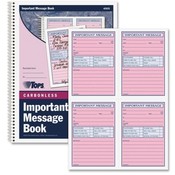 Tops Business Forms 'Important Message' Book, 11'x8-1/4', 200 Sets, PK/CY Paper Wholesale Bulk