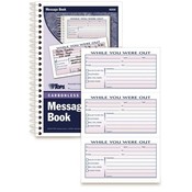 Tops Business Forms 'Important Message' Book,300 Sets,8-1/2'x5-1/2',WE/CY Paper Wholesale Bulk