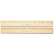 Westcott Budget Metric Wood Ruler Single Metal Edge 12' Wholesale Bulk