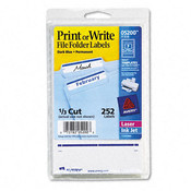 Print or Write File Folder Labels 3-7/16 x 11/16