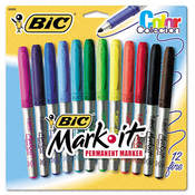 Bic Mark-It Permanent Markers Fine Point Forest