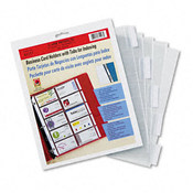 C-Line Tabbed Business Card Binder Pages 20 2 x 3 1/2 Wholesale Bulk
