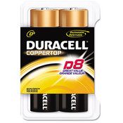 Duracell Coppertop Alkaline Batteries D 8/Pack