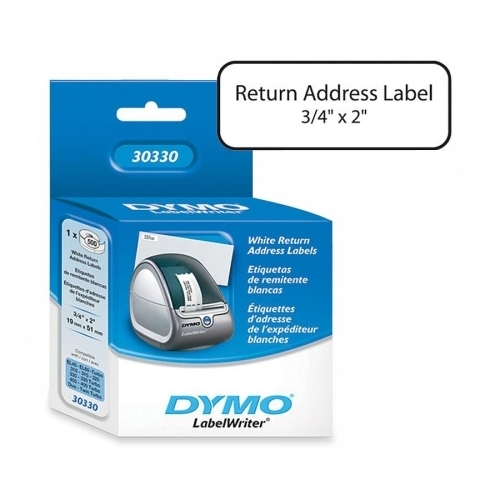 Dymo Corporation White Return Address Labels, 3 / 4