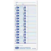 Universal Time Card White 100/Pack