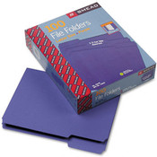 Smead File Folders 1/3 Cut Top Tab Letter Purple 10 Wholesale Bulk