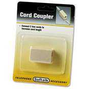 Softalk Telephone Cord Coupler Ivory Wholesale Bulk