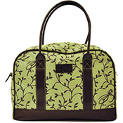 Green/Brown Flowers Diaper Bag