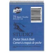 Studio Sketch Book, 30 Sheets, 9"x12", White. 10 EA/PK.