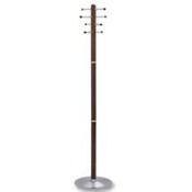 Free-Standing, 8-Hook, Wood Costumer, 69"H, Cherry. .