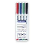 Dry-Erase Markers,Non-permanent,1.0mm,4/ST,RD/BE/GN/BK. .