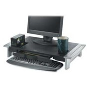 Premium Monitor Riser,Adjust Hght,27"x14-1/16"x4-3/16",BK/SR. .