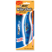 Wite-Out Correction Tape Pen, 1/5"x19.8', Blue. 6 EA/BX.