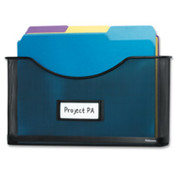 File Pocket, Mesh, 1-1/2" Capacity, Black. .