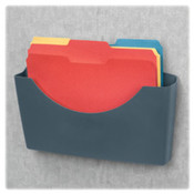 File Pocket, 1-1/2" Capacity, 14"x2-1/2"x7-3/4", Graphite. .