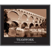 Teamwork Poster, 24"x30", Black Frame