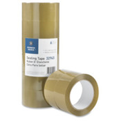 Packing Tape, 1.6mil, 3" Core, 1-7/8"x110 Yards, 6/PK, Tan. 6 PK/CT.