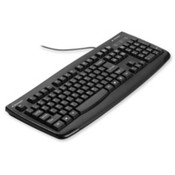 Washable Keyboard, Antimicrobial, 17-3/4"x6-3/4"x1", Black. .