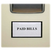Magnetic Label Holder,3-3/8"x5-3/8",Inserts 3"x5",10/PK. .