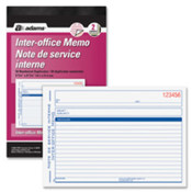 Interoffice Memo Book, 2-Part, Preprinted, 5-9/16"x8-7/16". .