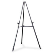 Triumph Display Easel,w/ Retract. Legs,Extends 37"-62",Grey. .