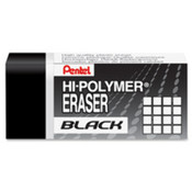 High-Polymer Eraser, Med, Black. 1 EA/PK.