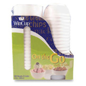 Foam Bowls W/Lids, 12 oz., 30/PK, White. 30 EA/PK.