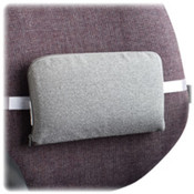 Lumbar Support Cushion, 12-1/2"x2-1/2"x7-1/2", Neutral Grey. 1 EA/PK.