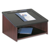 Tabletop Lectern, 24"x18-1/2"x13-3/4", Mahogany. 1 EA/CT.