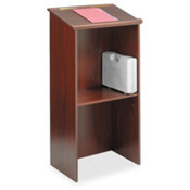 Standup Lectern, 23"x15-3/4"x46, Mahogany. 1 EA/CT.