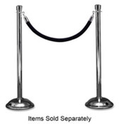 Polished Post, 41"H, 2/BX, Chrome. .