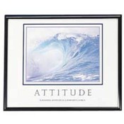 Attitude Poster, 30"x24", Black Frame. 6 EA/CT.