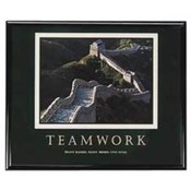 Teamwork Poster, 30"x24", Black Frame. 6 EA/CT.
