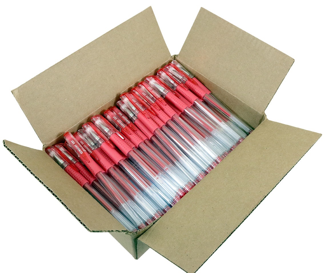 Wholesale 100 Red Glitter Gel Pen Bulk Pack DollarDays