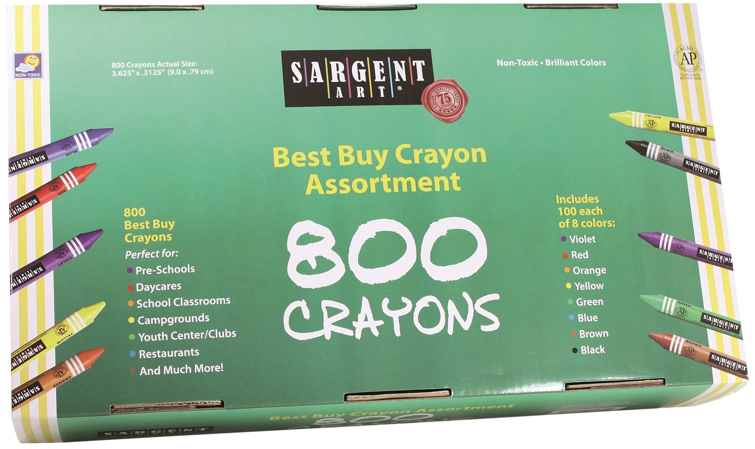 Wholesale 800ct Crayon BestBuy Assortment; Standard Size