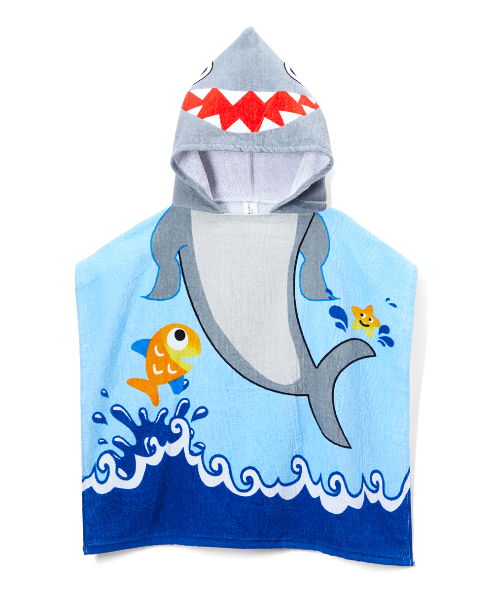 shark towel poncho