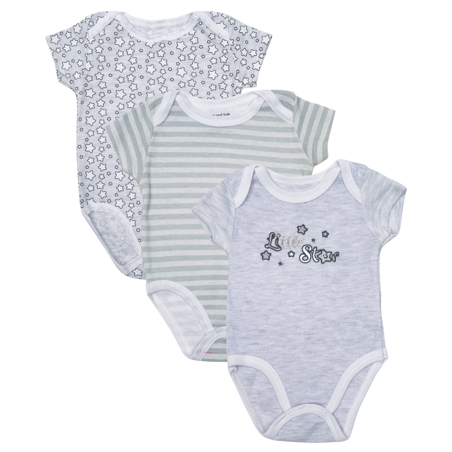 Wholesale Babies' Gender Neutral Bodysuits 09M, Stars DollarDays
