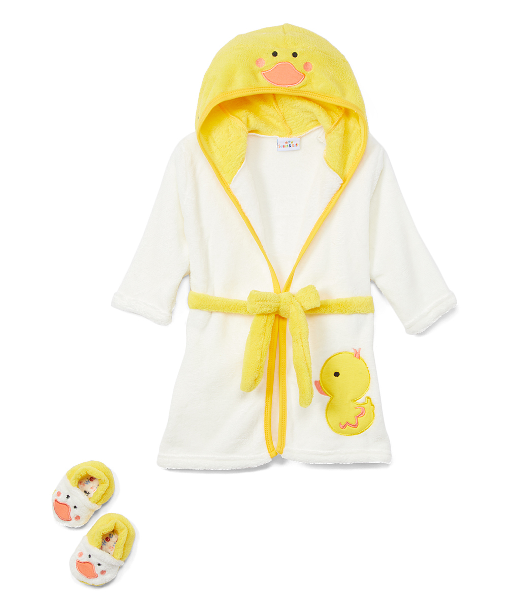 baby girl robe and slippers