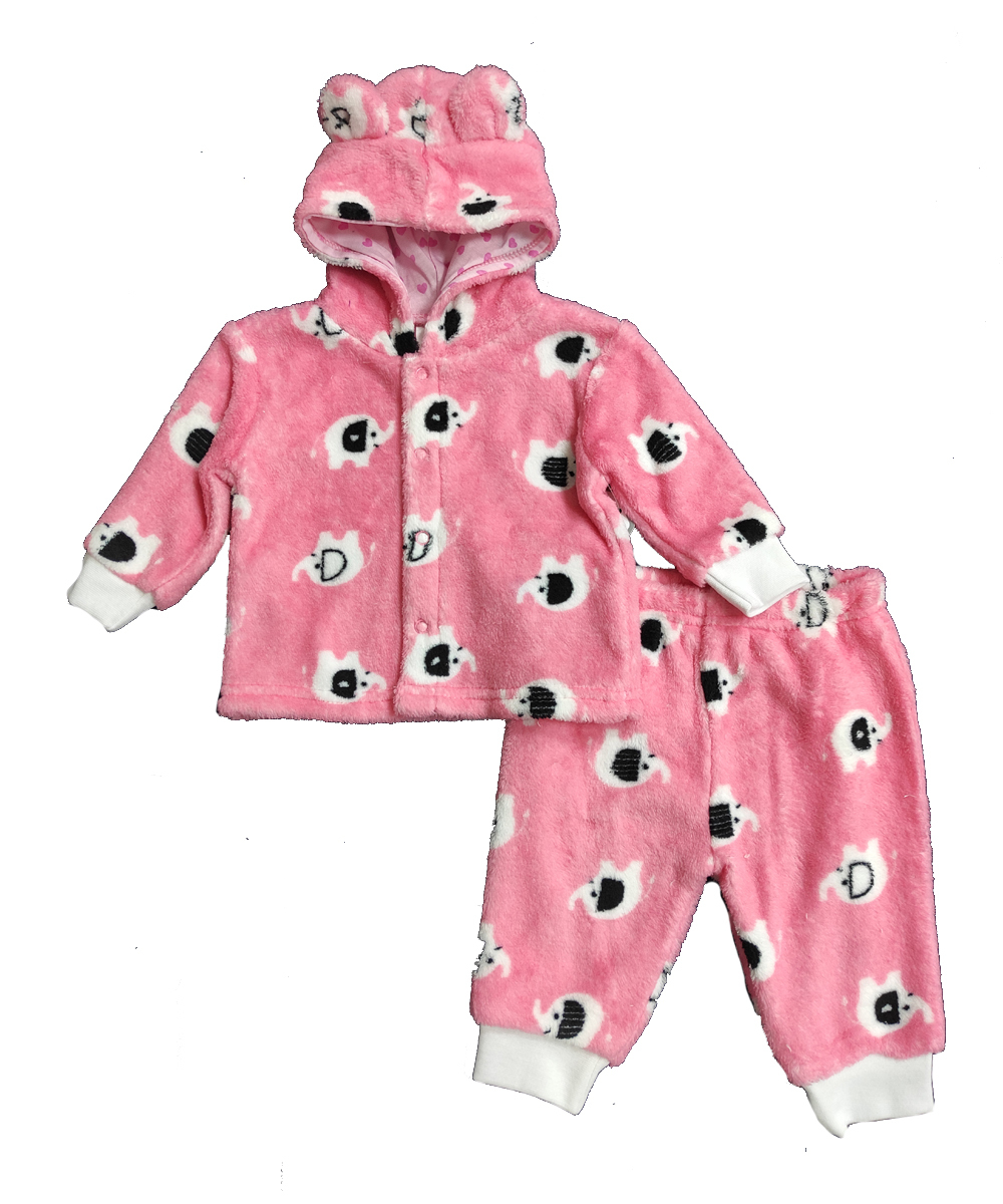 Wholesale Infant Girls' Pajama Sets Pink, Elephants DollarDays
