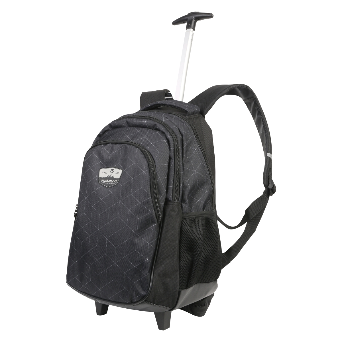15" Winner Trolley Backpack with Laptop Sleeve Grey Dash