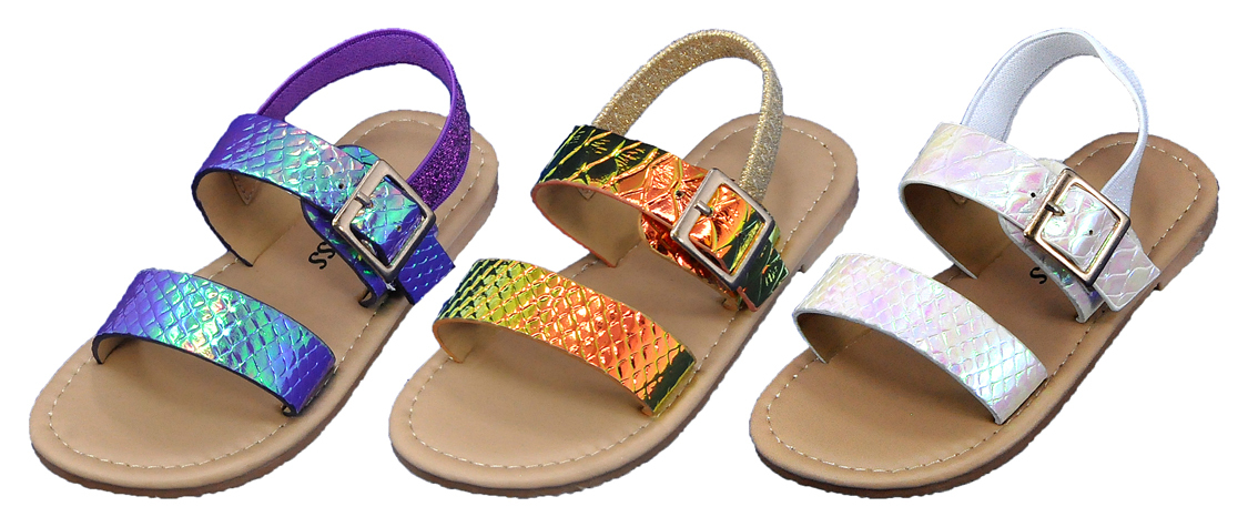 iridescent hybrid sandals