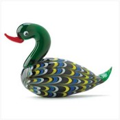Art Glass Mallard Figurinew